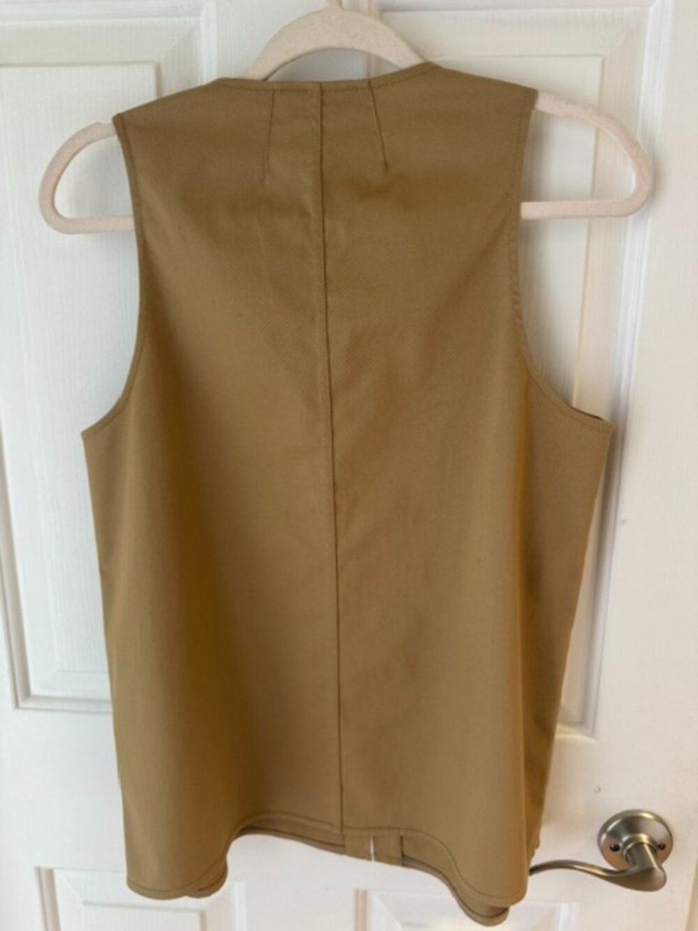 Price drop: Tibi Chino slit front sleeveless tunic, size 8, beige, $80 (was$95.) - Picture 3 of 5